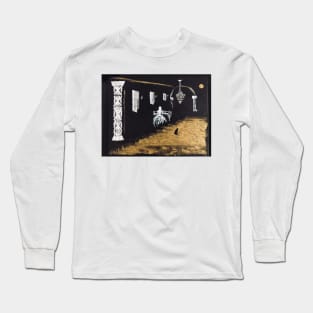 Pianist under the moon light Long Sleeve T-Shirt